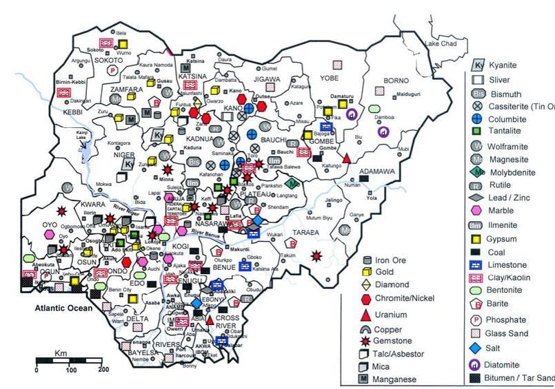 mineral kort i nigeria