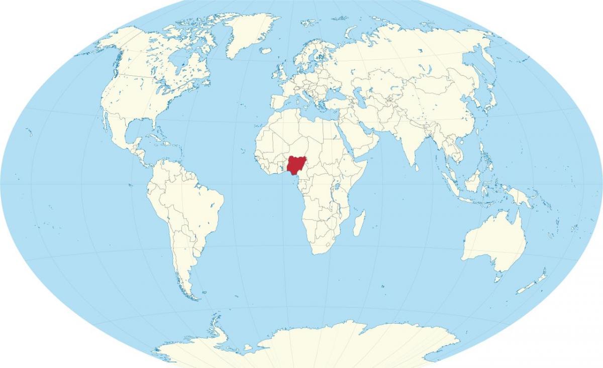verden kort, der viser, nigeria