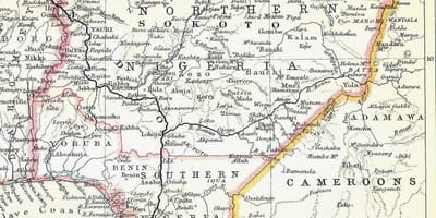 Kort over gamle nigeria