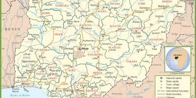 Komplet kort over nigeria