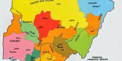 Kort over nigerianske stammer