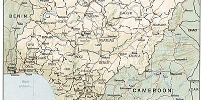 Kort over breddegrad længdegrad nigeria