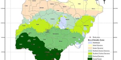 Klima-kort i nigeria