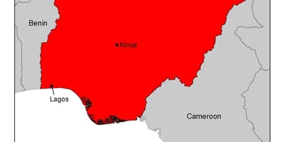 Kort over nigeria malaria