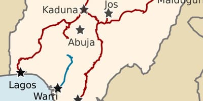Kort over nigeria viser jernbanelinjer
